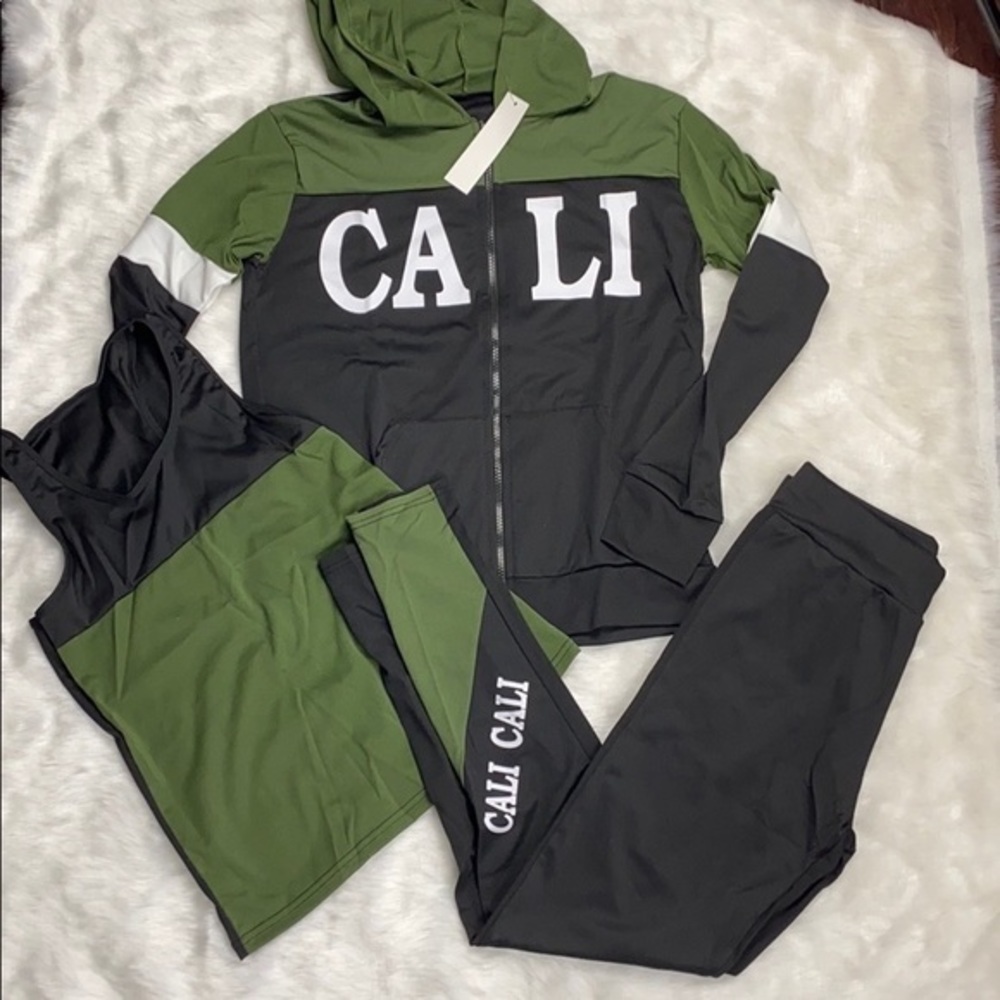 3PCS Set Jacket, Tank Top & Leggings